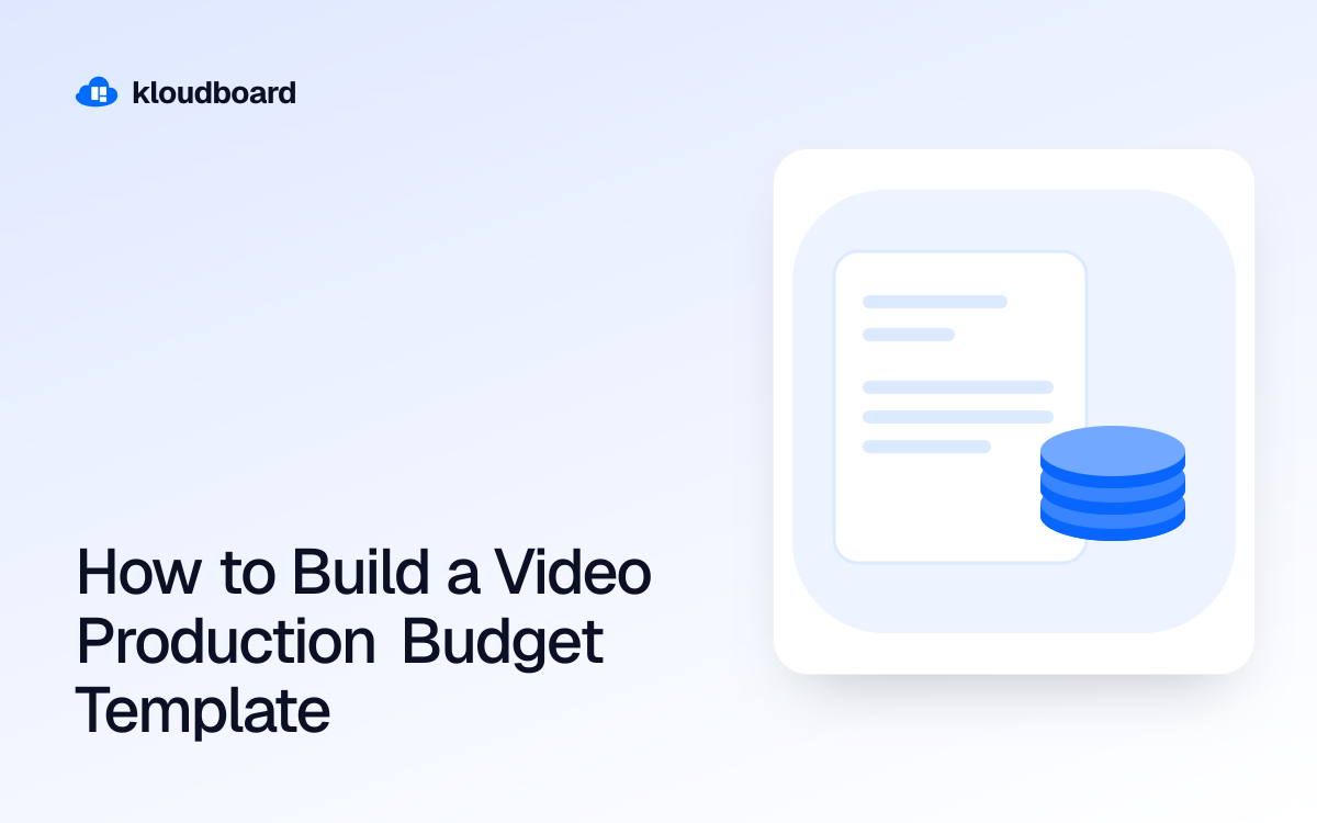How to Build a Video Production Budget Template — an invoice and stacked coins.